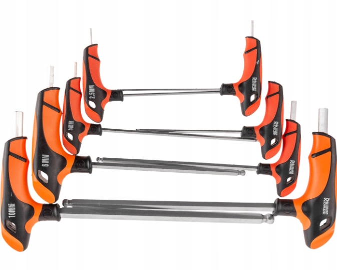 KLUCZE IMBUSOWE UCHWYT T 2 10 MM 8 ELEM Kod producenta C6605