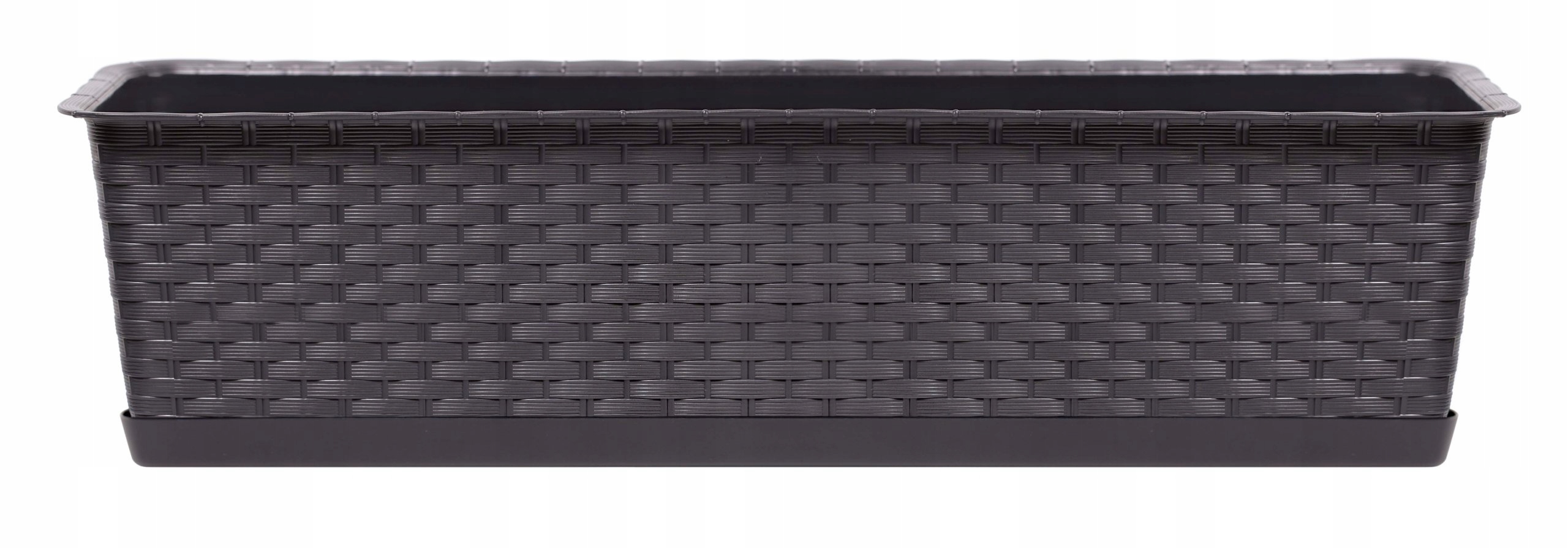 

Skrzynka Balkonowa 50cm Brązowa Umbra Wzór Rattan