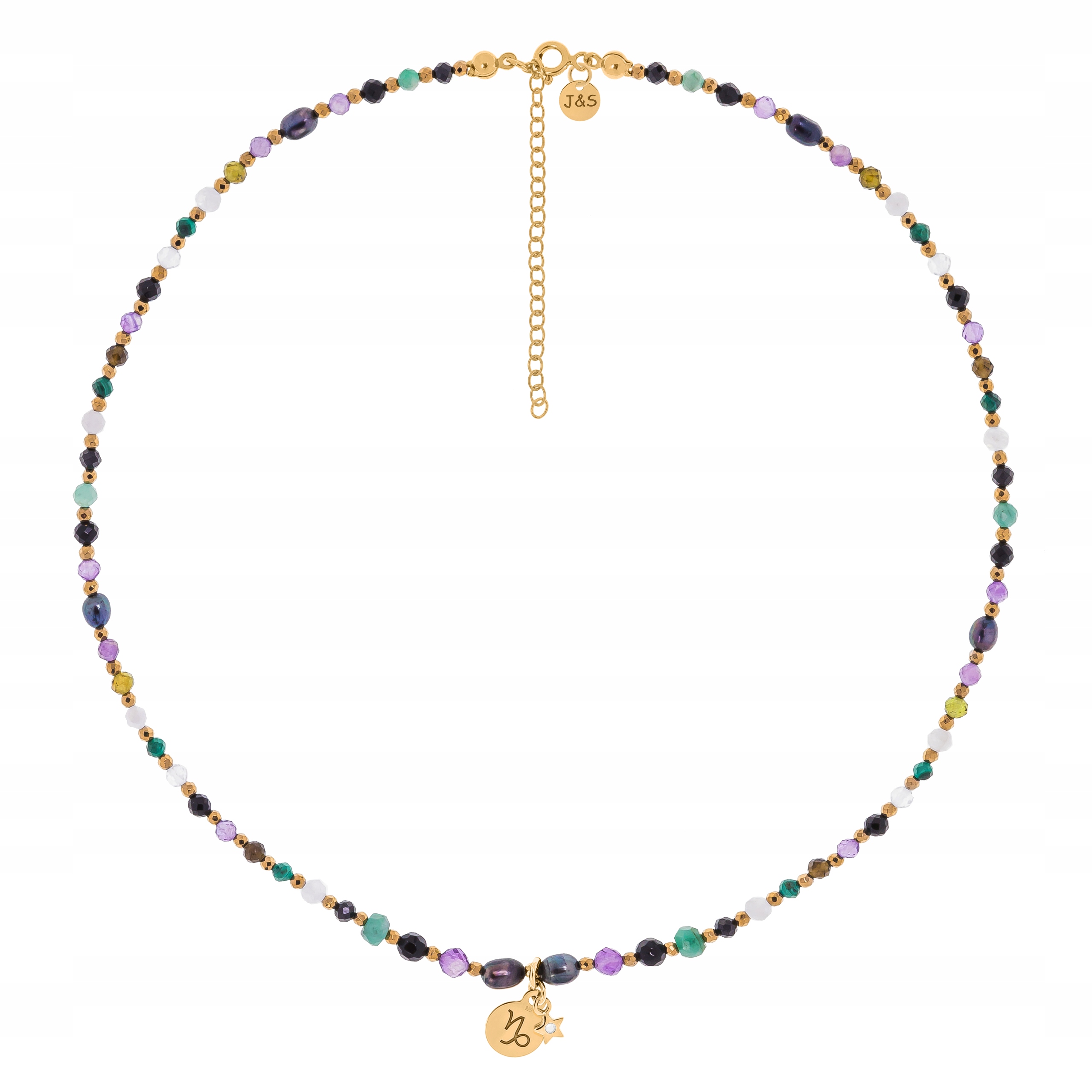 Náhrdelník Znamení Zvěrokruhu Kozorožec Onyx Stříbro