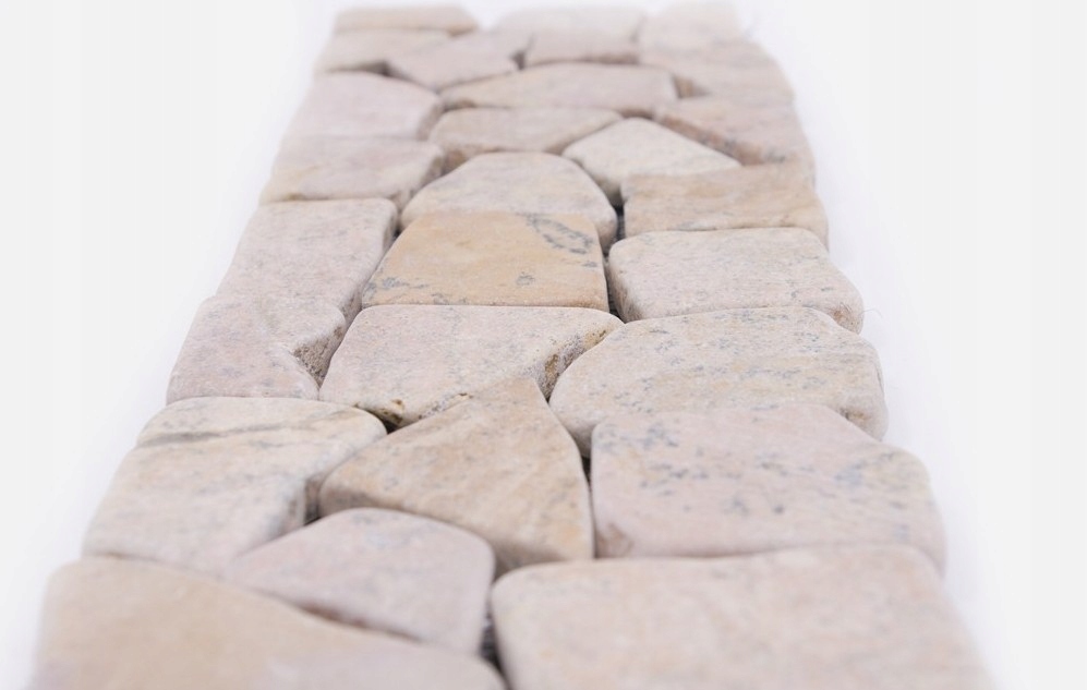 DEKOR RED Square mozaika kamienna na siatce IS Typ mozaika