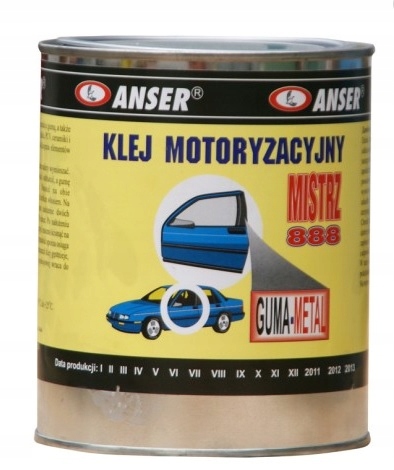 

Klej Motoryzacyjny Mistrz 888 guma metal skóra 0,8