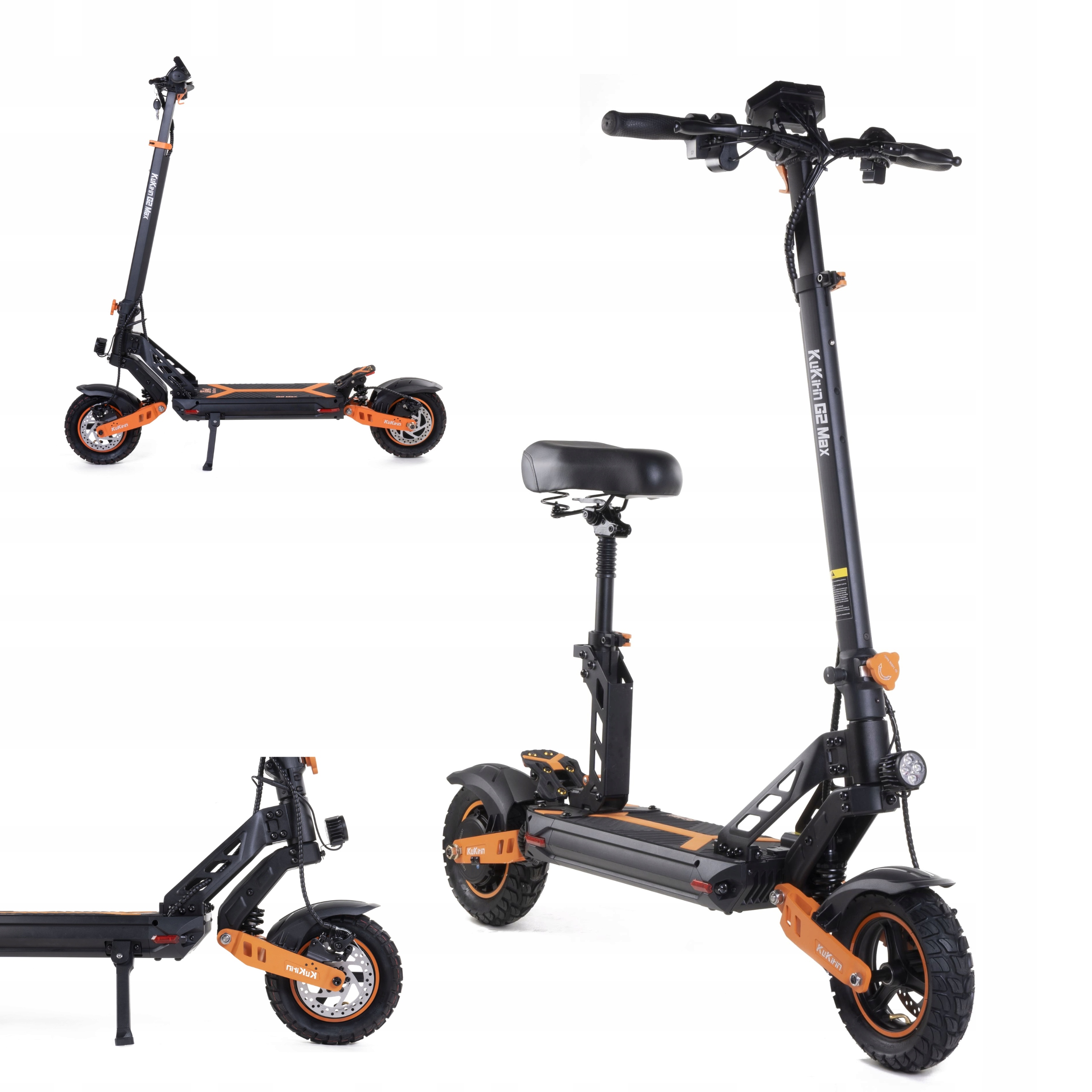 KuKirin G2 Max: moderní e-skútr 1200W, 48V, 20Ah, dojezd 80 km, 10"