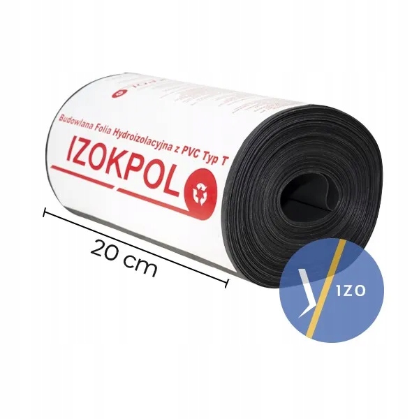 Фундаментная пленка 1,2 мм 20 см горизонтальная изоляция