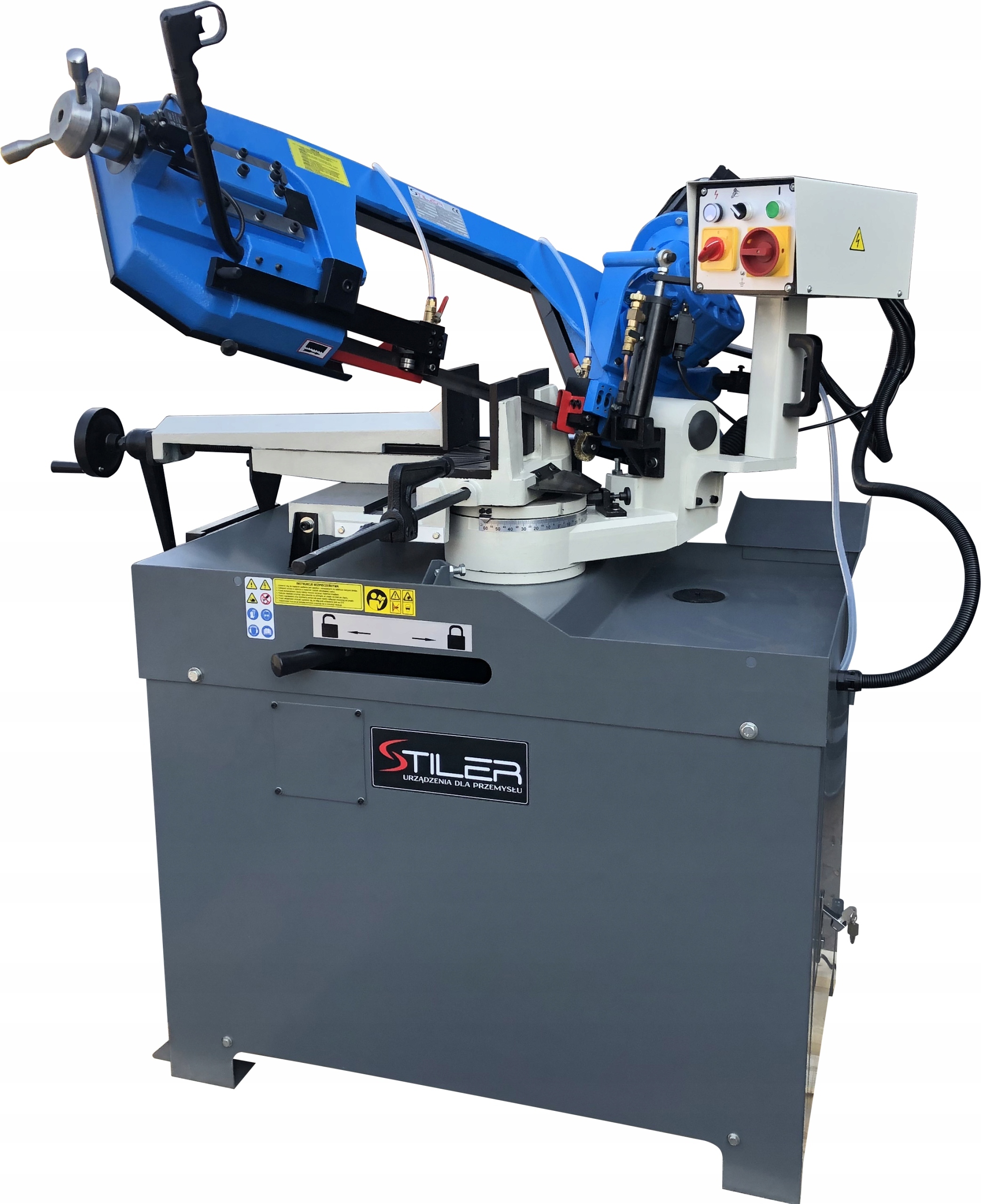 PRZECINARKA PIŁA TAŚMOWA DO METALU RUR PROFILI STILER G5025 400V 310 MM HIT Marka Stiler
