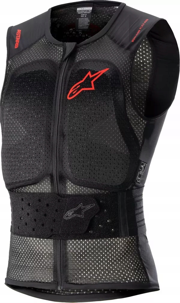 Ochranná vesta Alpinestars Nucleon Flex Pro čierna/červená L