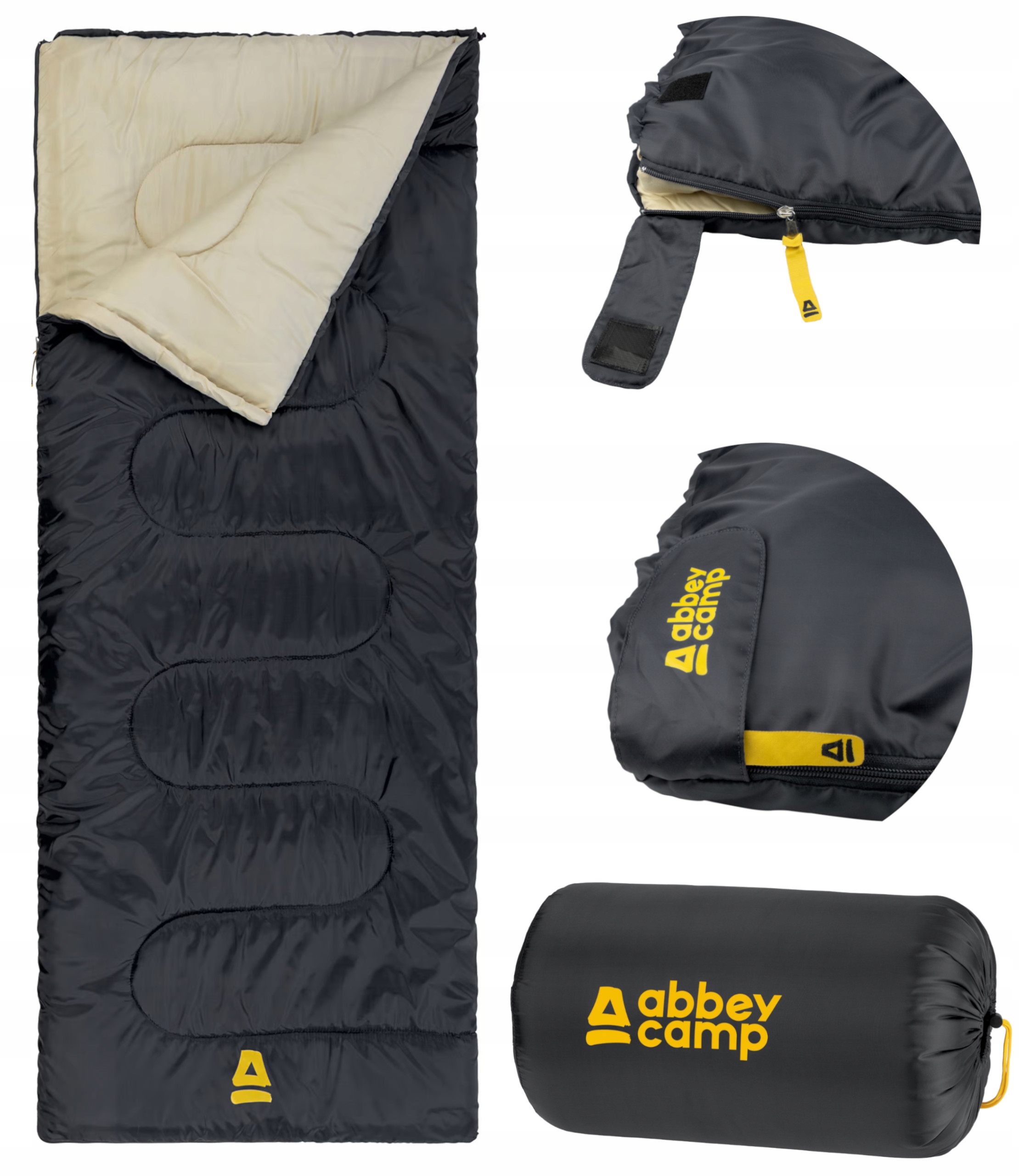 Śpiwór turystyczny kołdra ciepły lekki Abbey Copenhagen 2w1 210x80cm