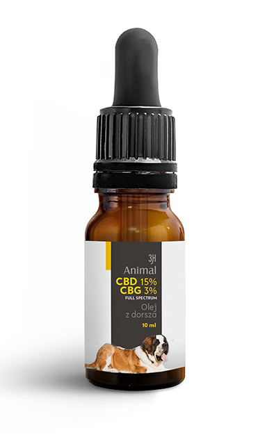 Levně Cbd 15% Cbg 3% Konopný Olej Pro Psy A Kočky 10 ml