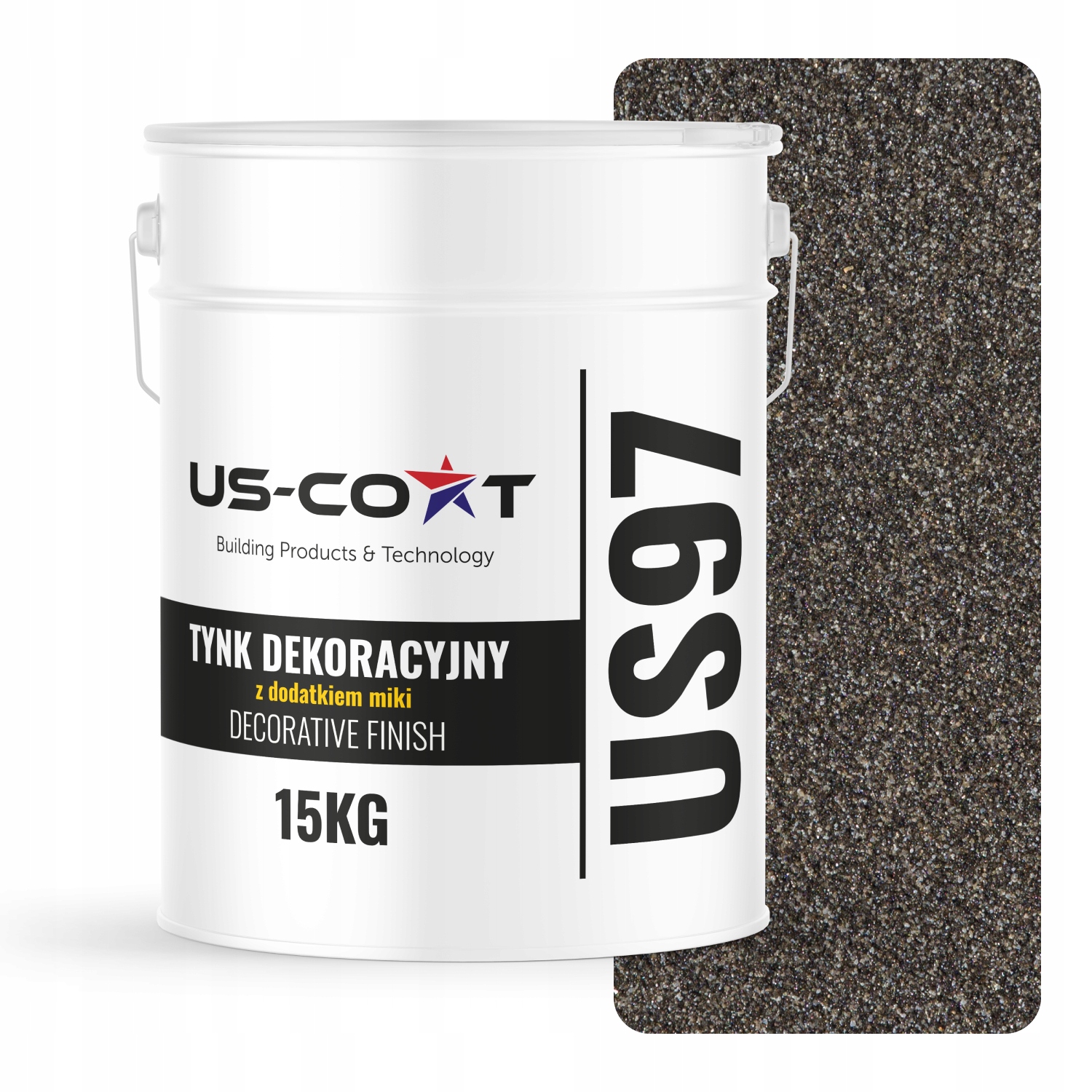 Dekoračná Omietka Tmavohnedá Zlatý Mikový Peľ D821 15kg Premium