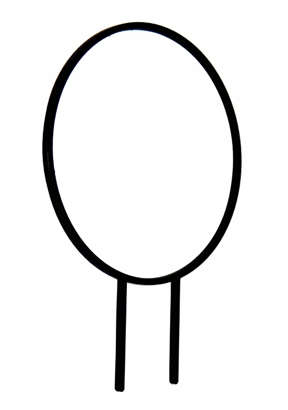 

Podpórka kwiatów roślin stelaż koło XL 46cm