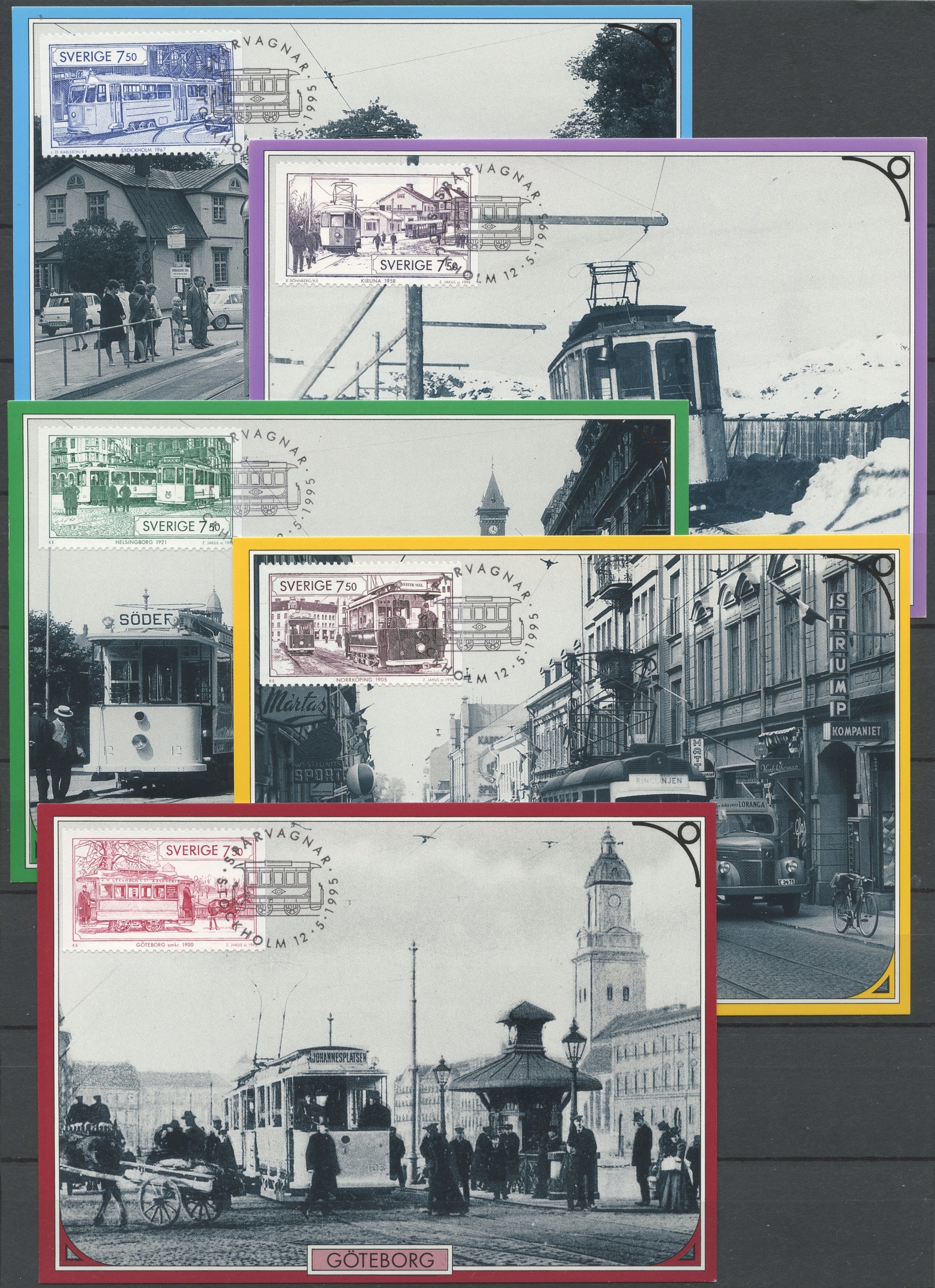 Szwecja CM Mi. 1889-93 Tramwaje