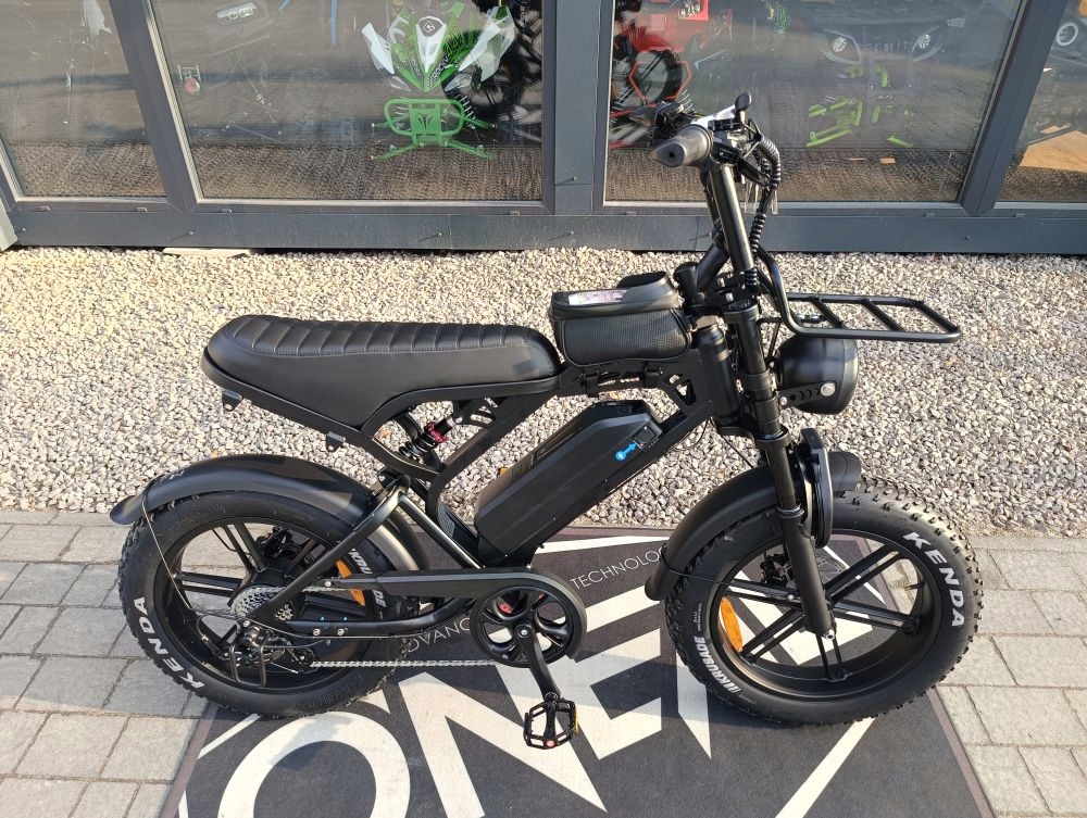 Fat Baike Elektryczny rower zasięg 70km szerokie koła grube opony V20 Pro