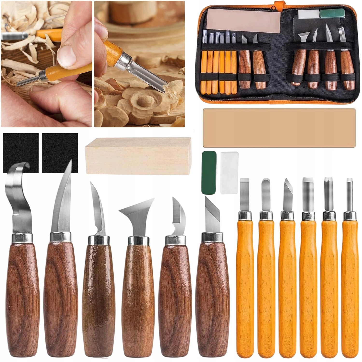 Nože Pro Vyřezávání Do Dřeva Diy Sada 19EL Odolné A Profesionální Pouzdro