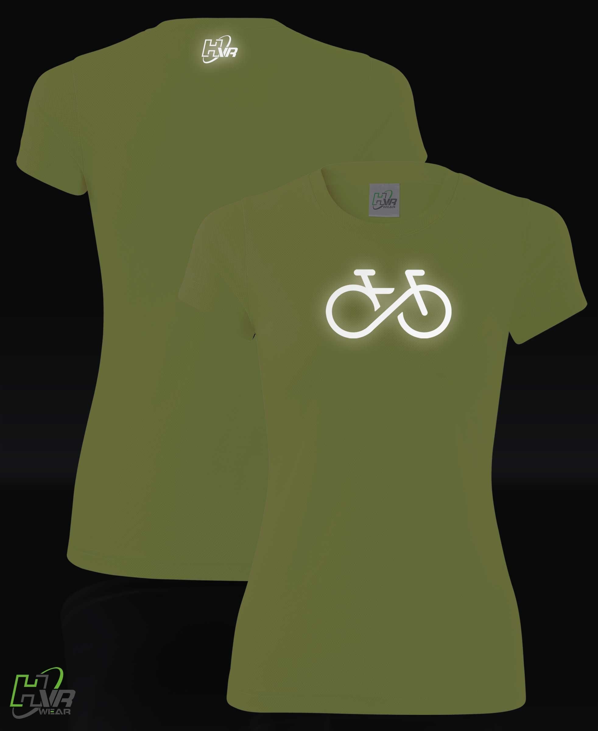 Damska koszulka techniczna nadruk odblaskowy ROWER Rozmiar L