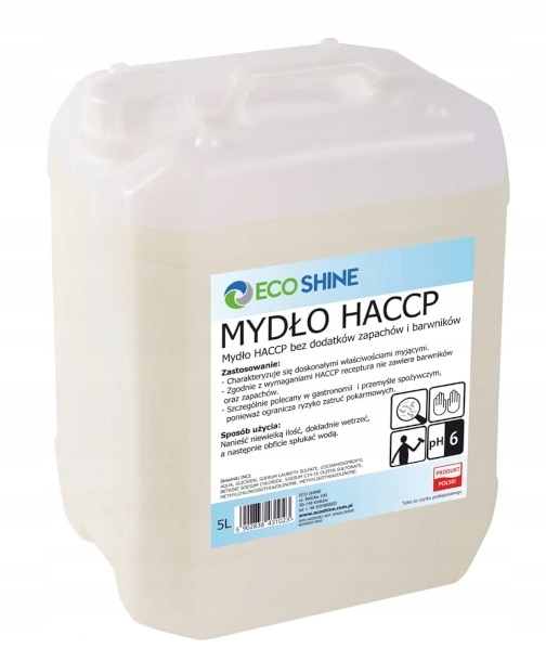 

Eco Shine Mydło W Płynie 5L bezbarwne bezwonne