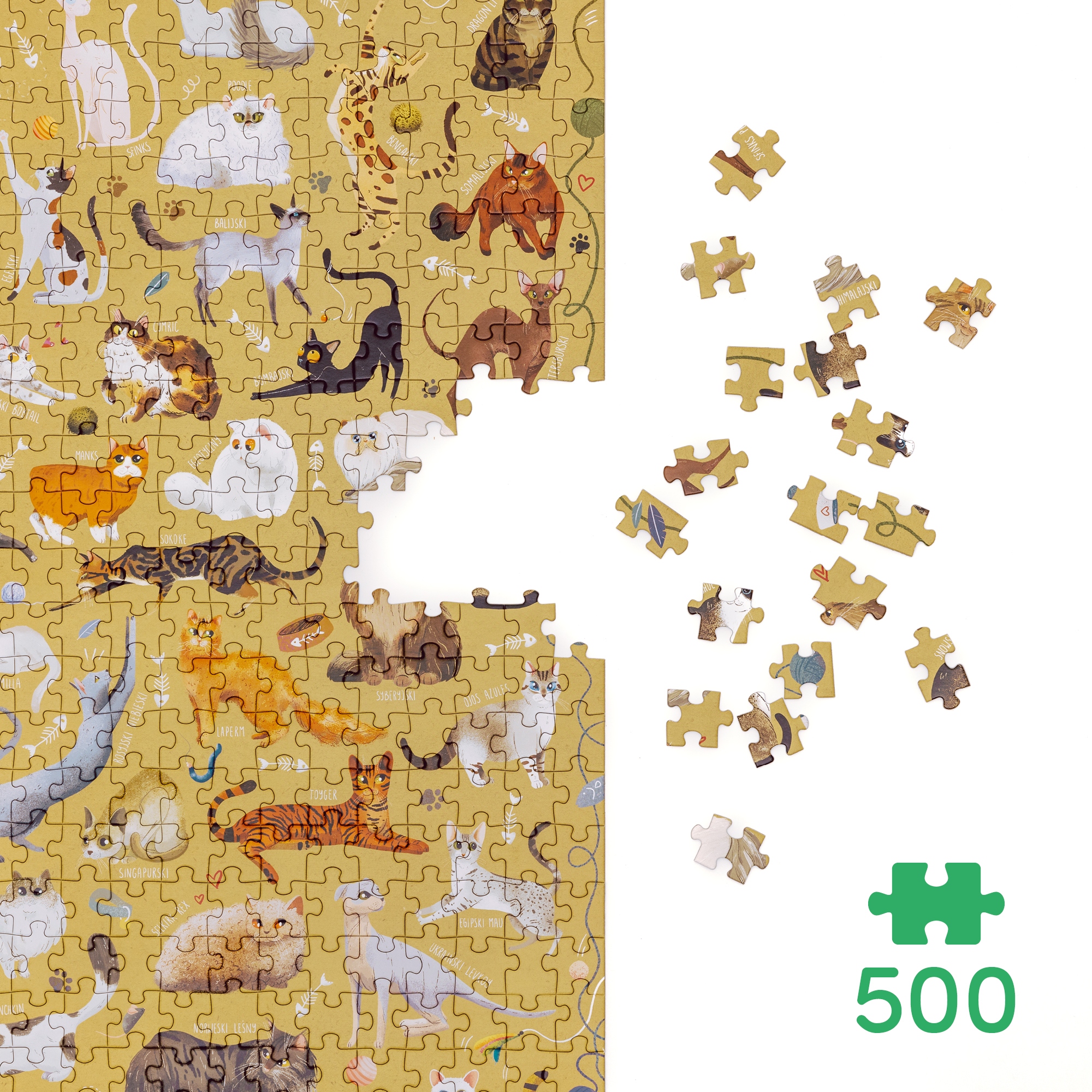 

CzuCzu Puzzlove CzuCzu Koty 500 el. puzzle