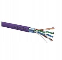 Solarix SXKD-5E-FTP-LSOH Ftp, Cat5E, drát, Lsoh, cívka, 500m