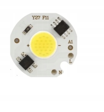 

Led Cob 3W Biała Zimna 230V Bez Zasilacza