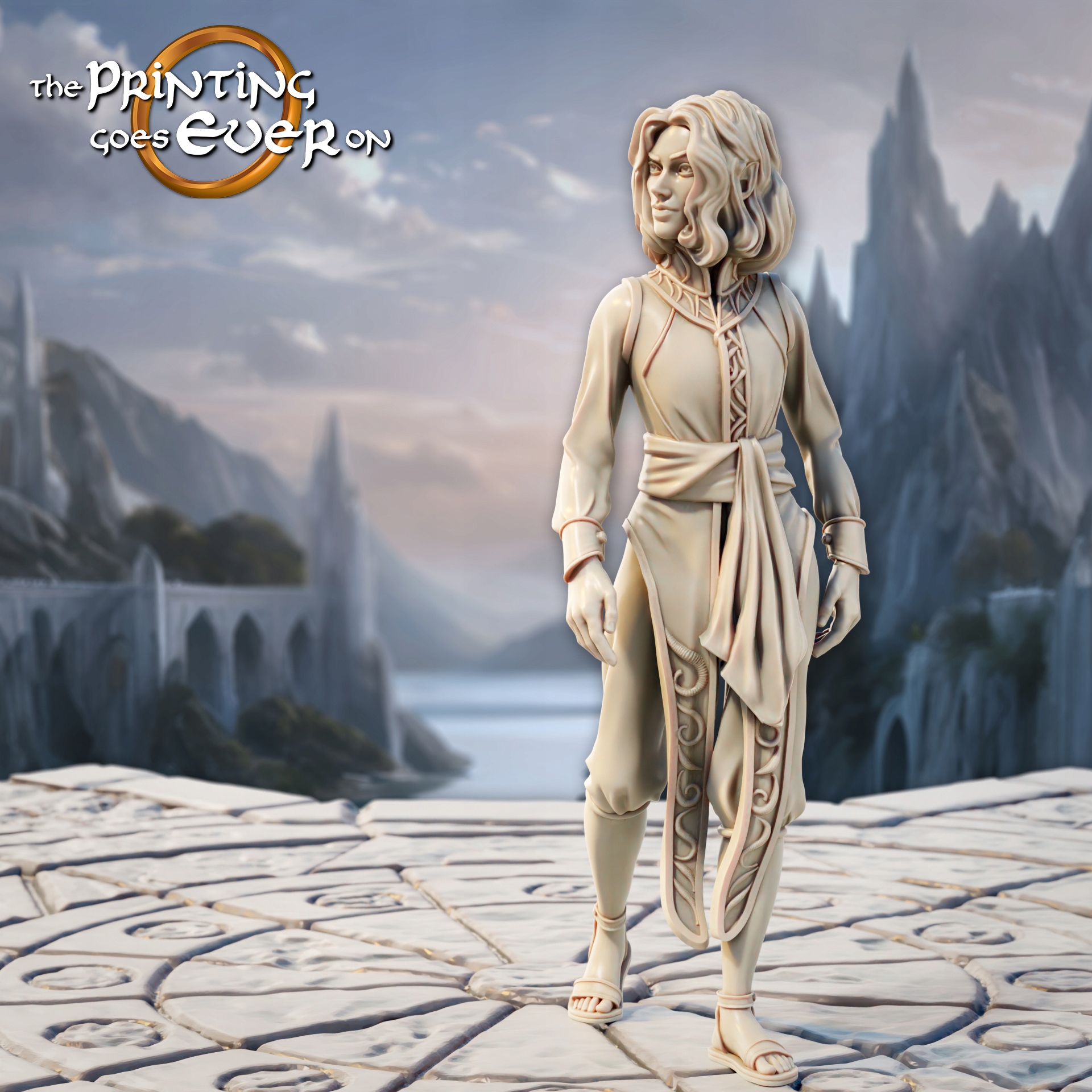 Elven Townsfolk B The Printing Goes Ever On