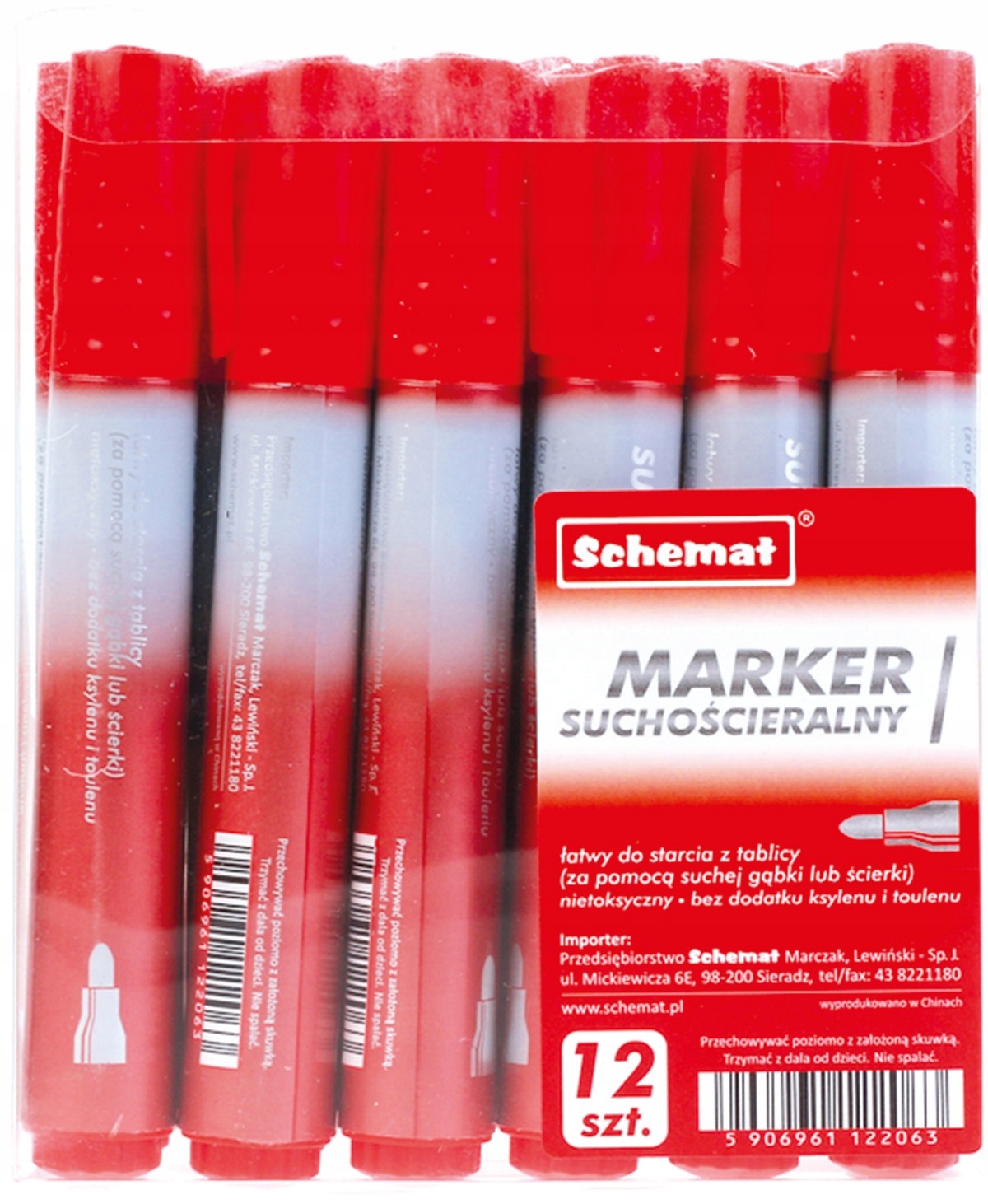 

Marker do tablic Czerwony okrągły Schemat 2063