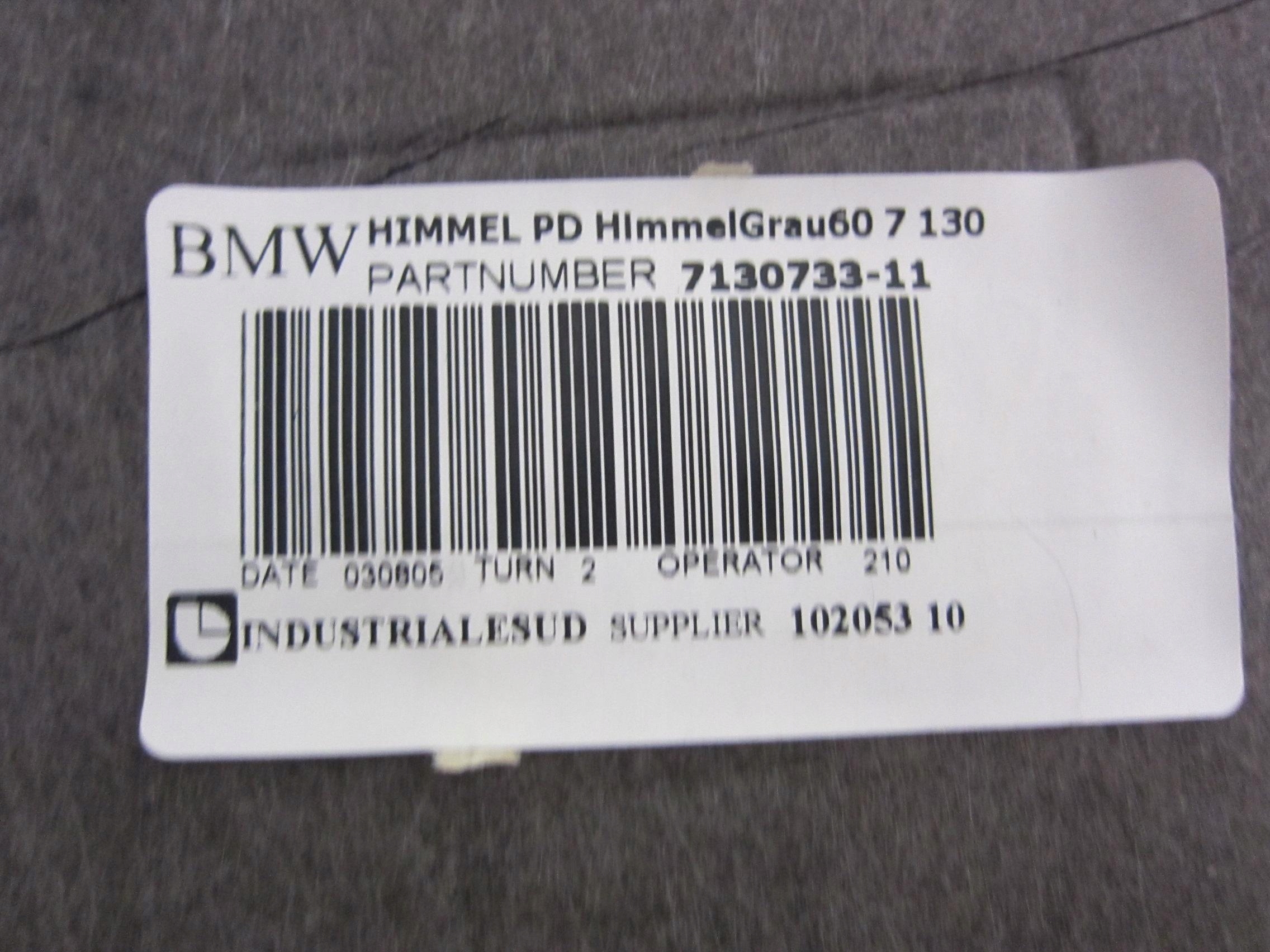 BMW E91 krovna obloga GRAU siva PANORAMA 6982757