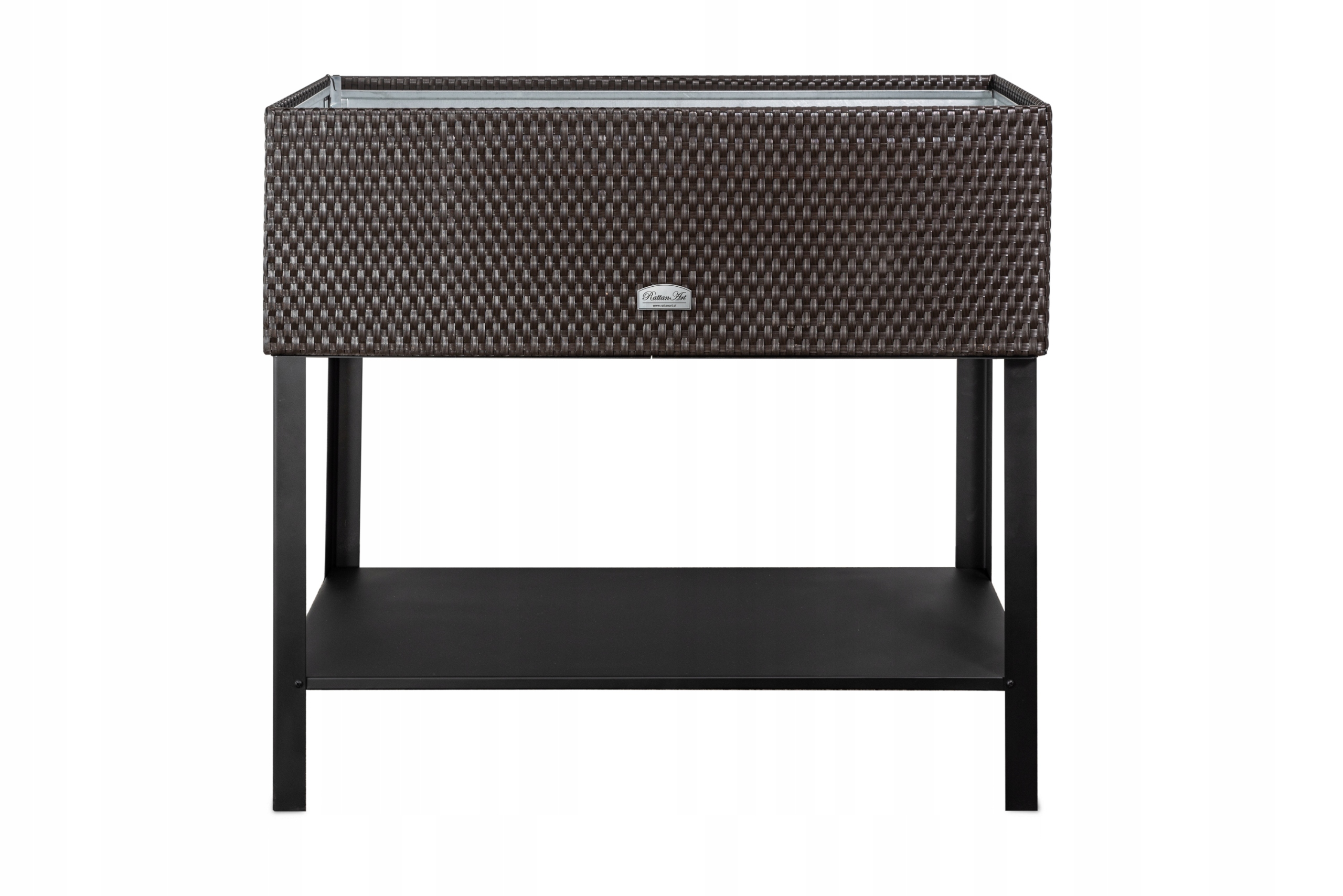 ZIOŁOWNIK + STELAŻ ZIELNIK DONICA DONICZKA TECHNORATTAN WARZYWNIK OGRODOWY