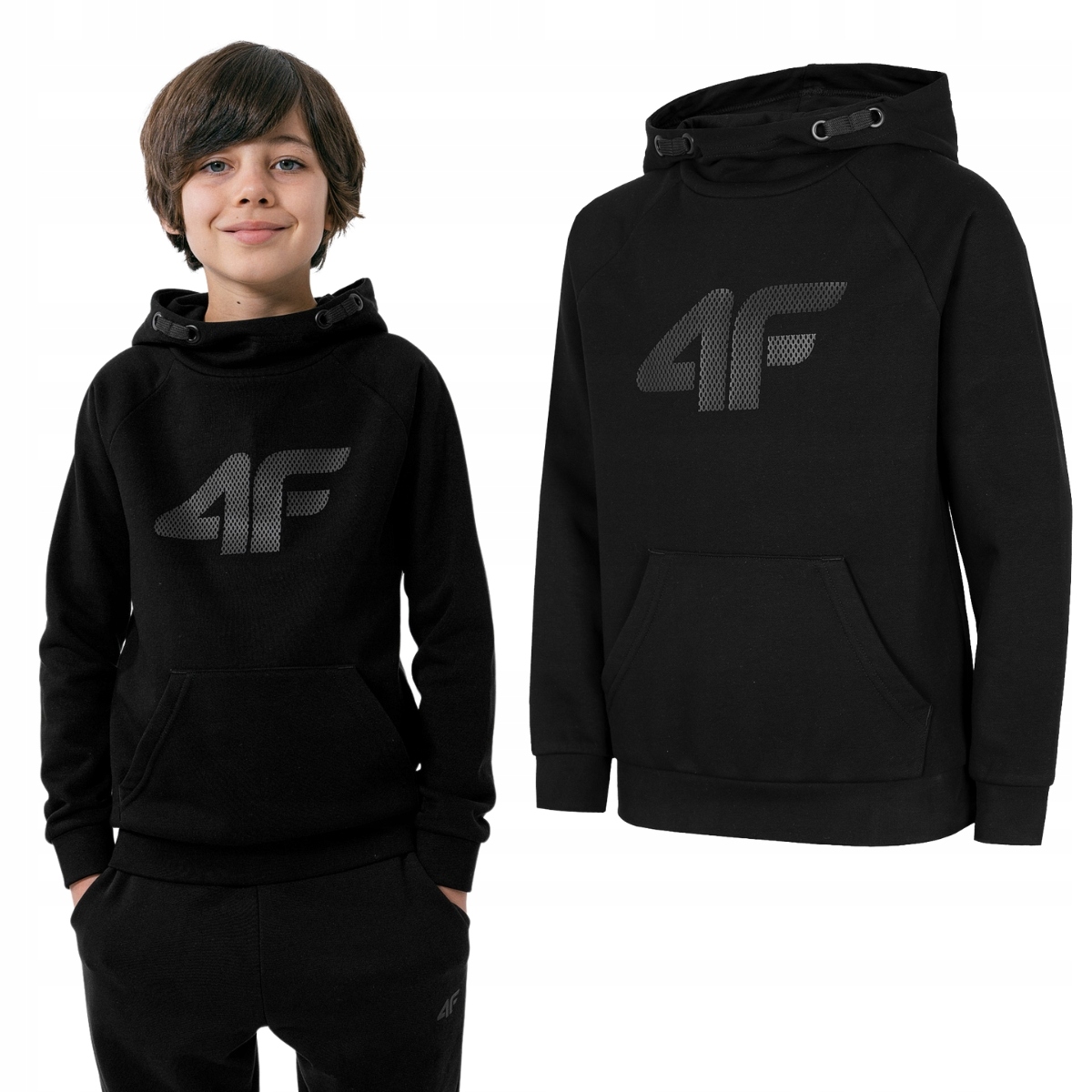 

Bluza Dresowa Chłopięca 4F Klasyczna Z Kapturem