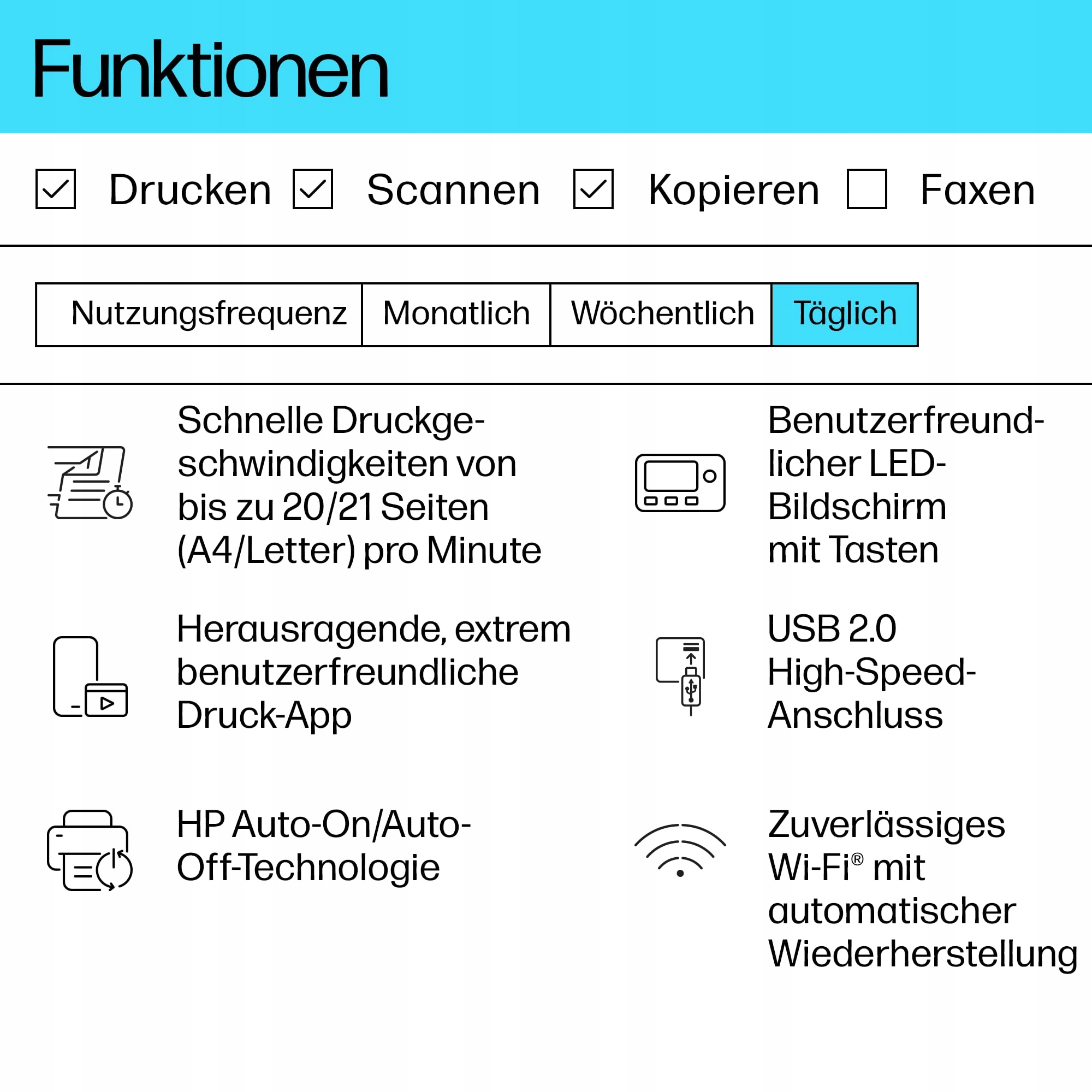 HP LaserJet MFP M140w wielofunkcyjna drukarka laserowa WI FI — miniatura 3