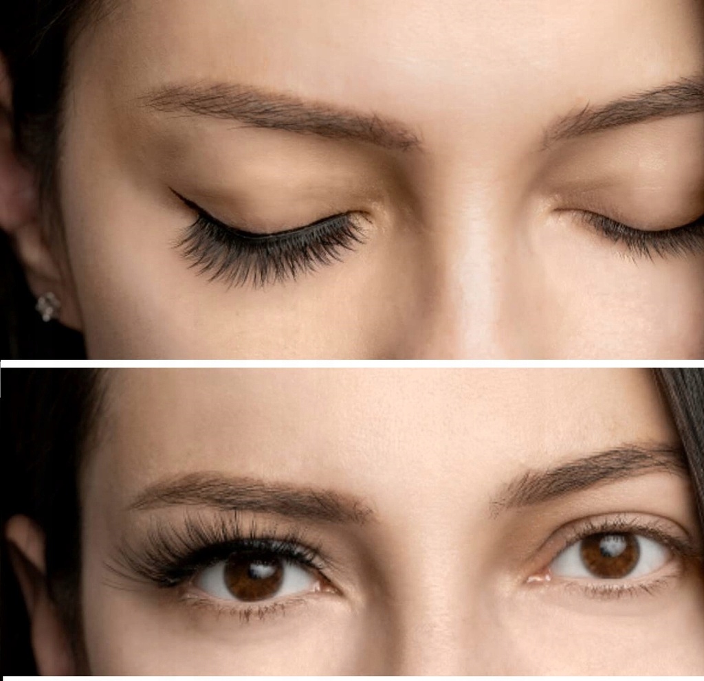 3x RZĘSY MAGNETYCZNE DŁUGIE + PĘSETA + EYELINER MAKIJAŻ ZDEJMOWANE SZTUCZNE Kolor czarny