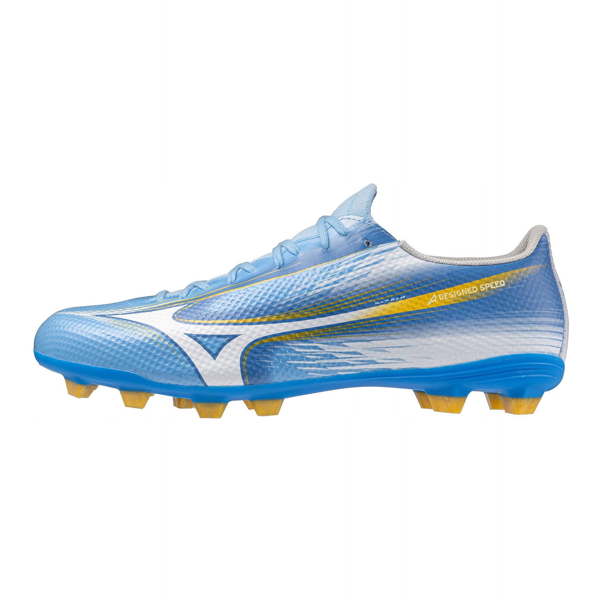 Buty piłkarskie Mizuno Alfa III Select Fg celeste/white