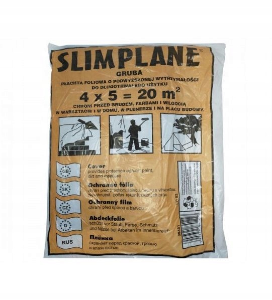 FOLIA MALARSKA OCHRONNA gruba 4x5=20m2