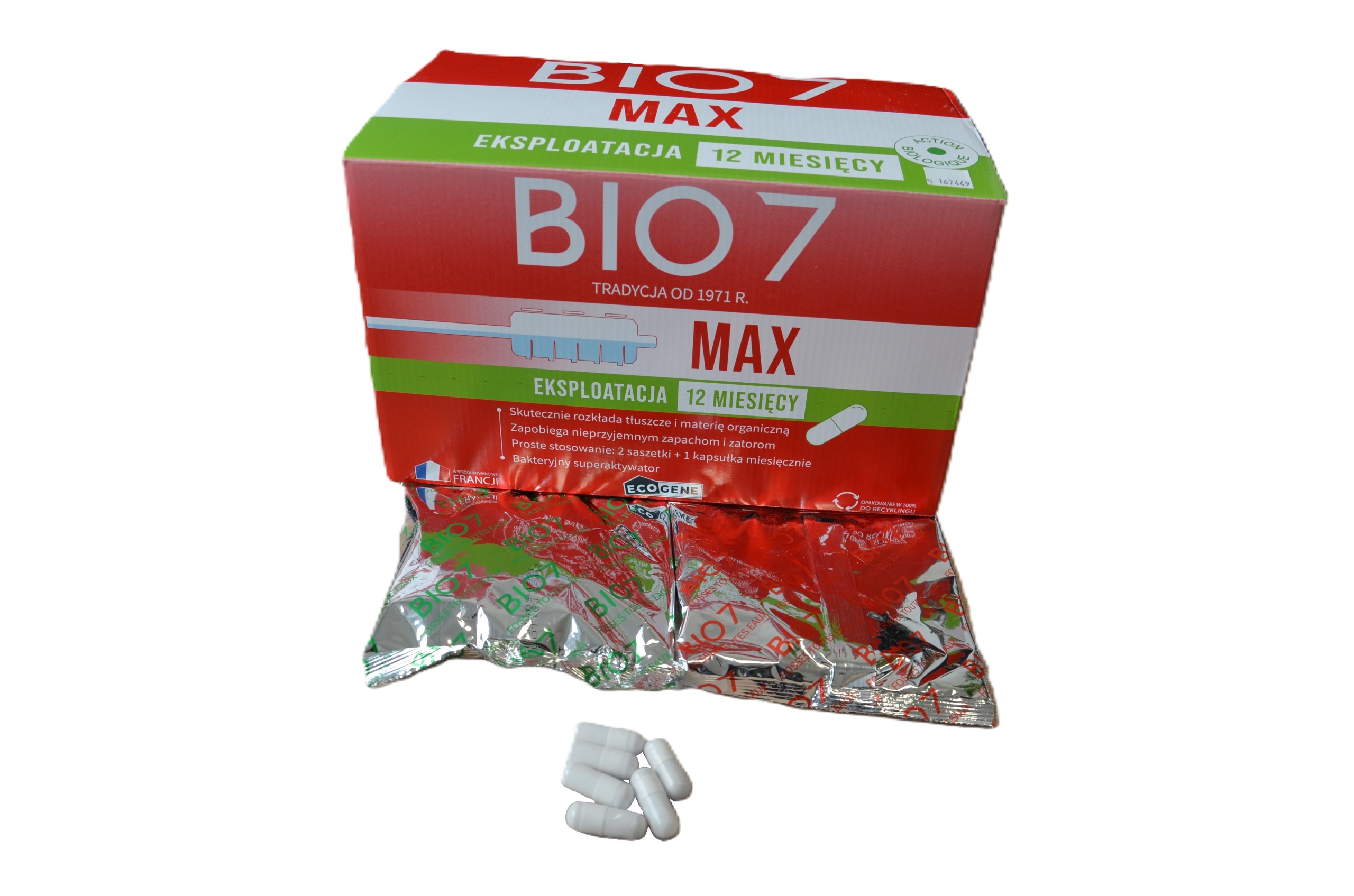 Bio 7 Max 2 kg Ecogene BIO7 Biopřípravky Bakterie kapsle