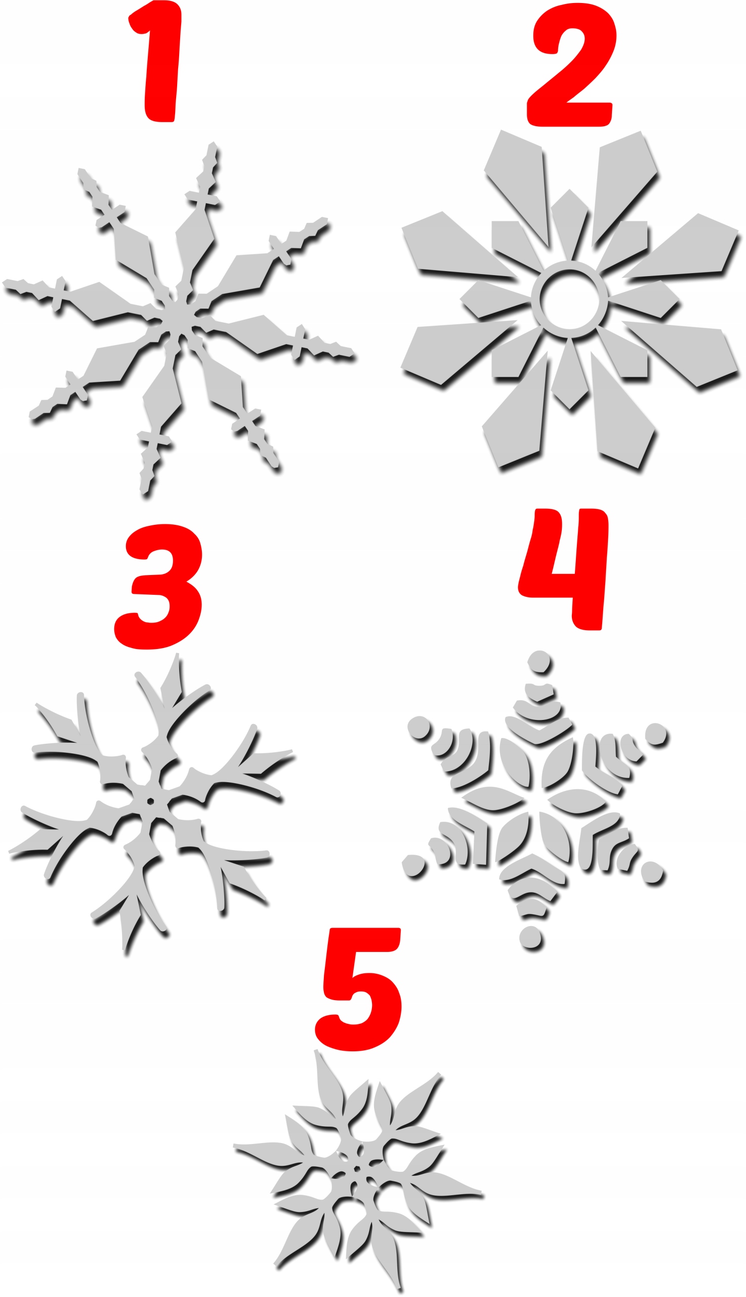 Naklejka PŁATKI ŚNIEGU 20 Cm Gwiazdki mroźne Marka inna