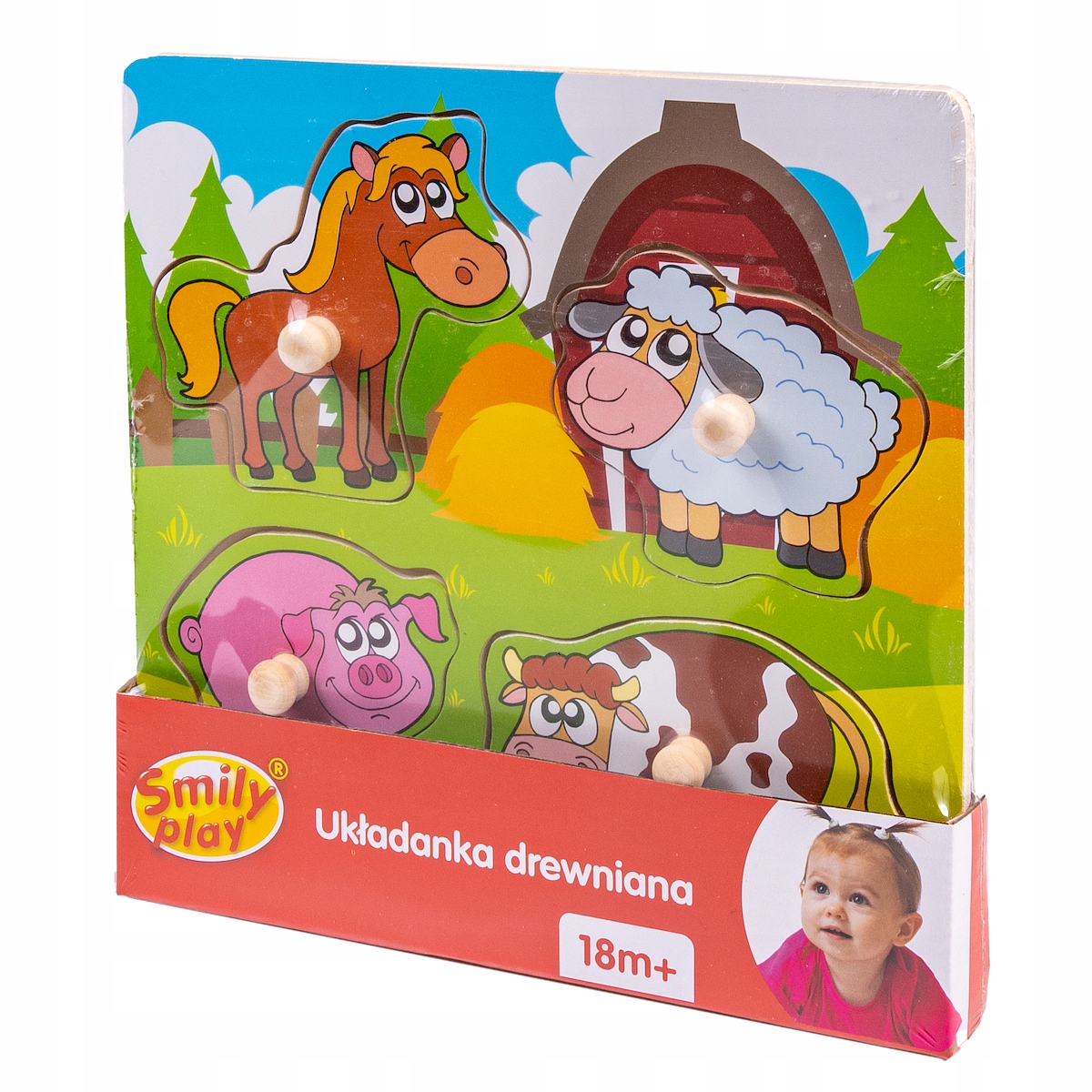 

Zwierzątka Z Farmy Drewniana Układanka Puzzle 3602