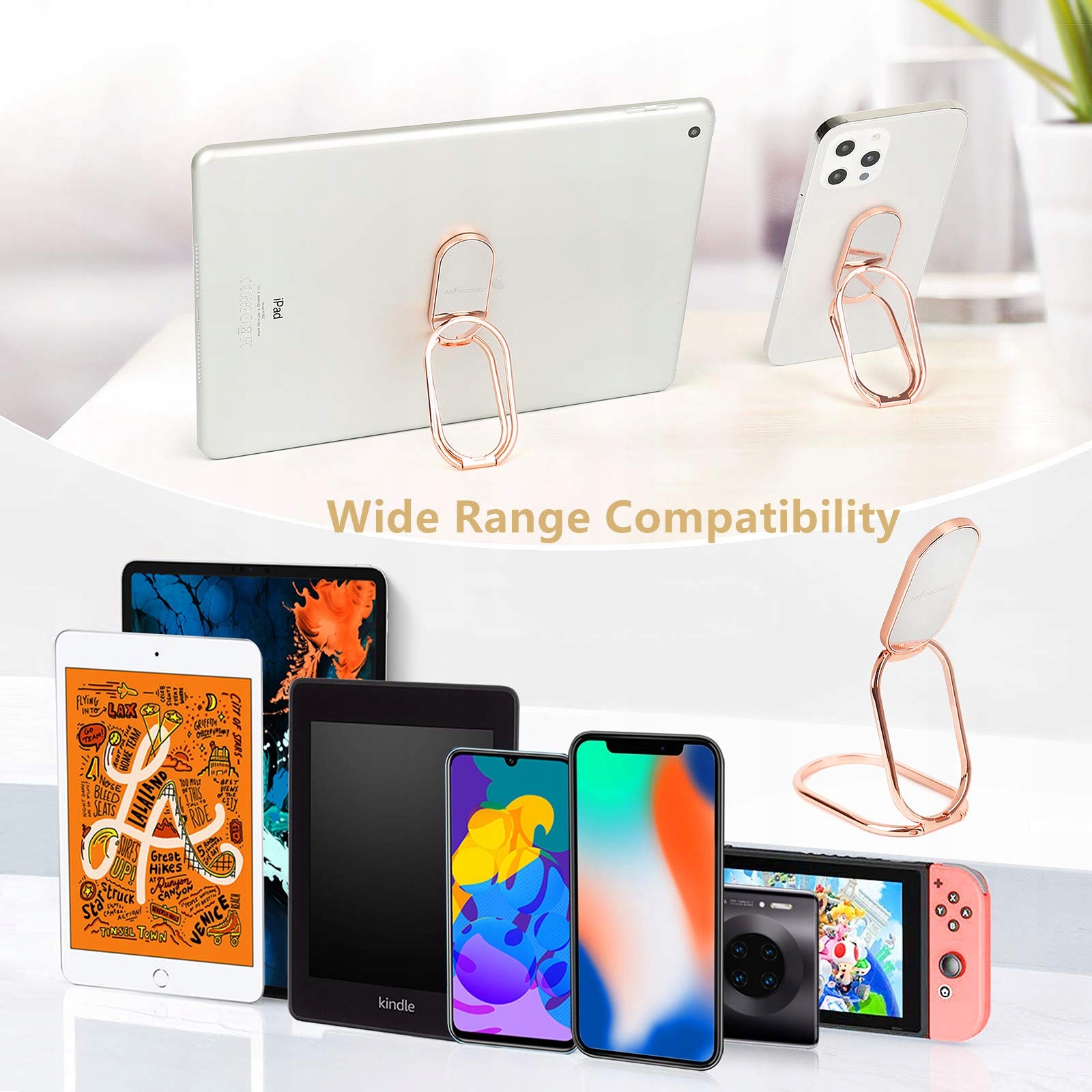 MINDSKY Uchwyt Na Telefon 360 Stopni Obrotowy Ultradźwiękowy Stojak — miniatura 6