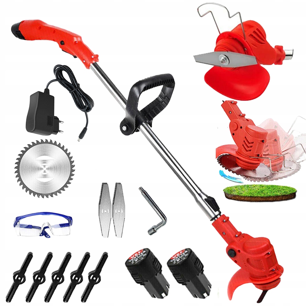 Vyžínač Na Trávy Elektrický, Akumulátorový 3V1 S 2 Akumulátory