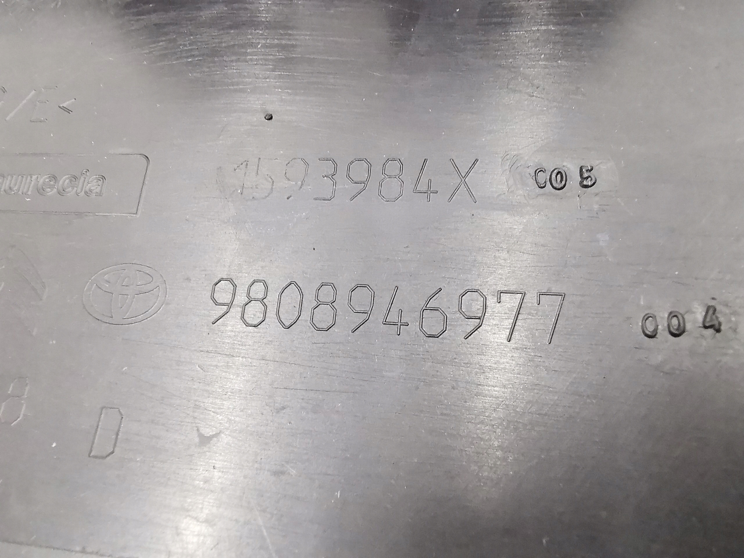 Ecke der Stoßstange rechts heck TOYOTA PROACE JUMPY EXPERT 9808946977