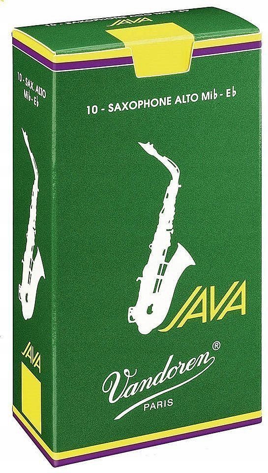 Plátky pro alt saxofon, tvrdost 1,5, Java Vandoren 10 ks