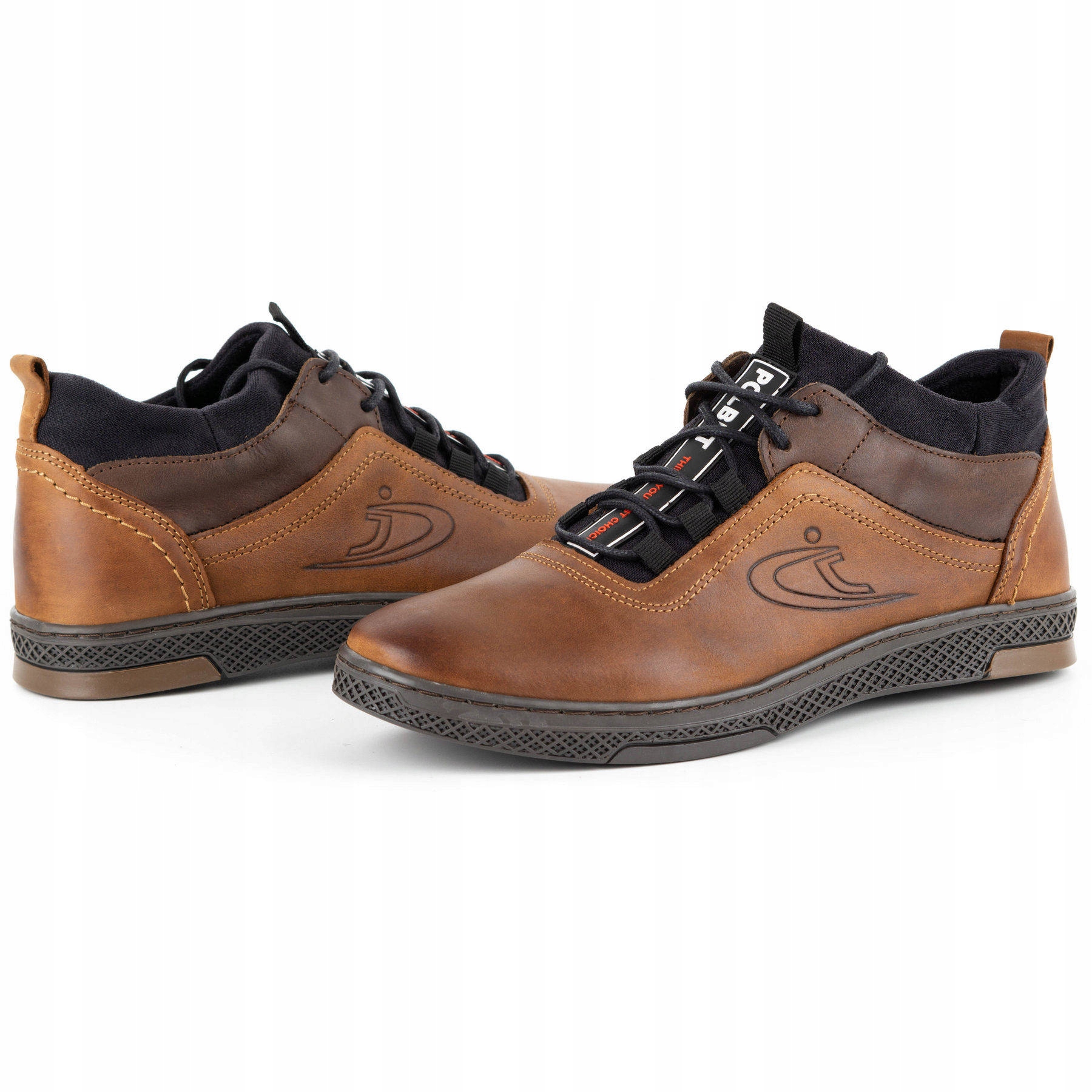 

Buty Męskie Ocieplane Skóra K27FL Camel 43