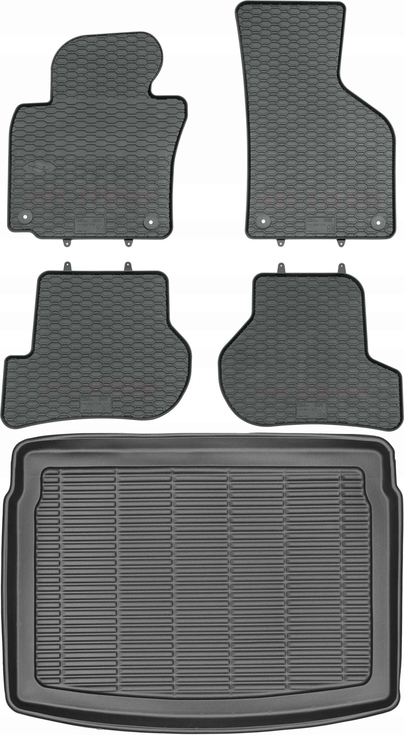 Volkswagen Golf VI Hatchback od roku 2008-2012 Sada Koberce batožinový priestor