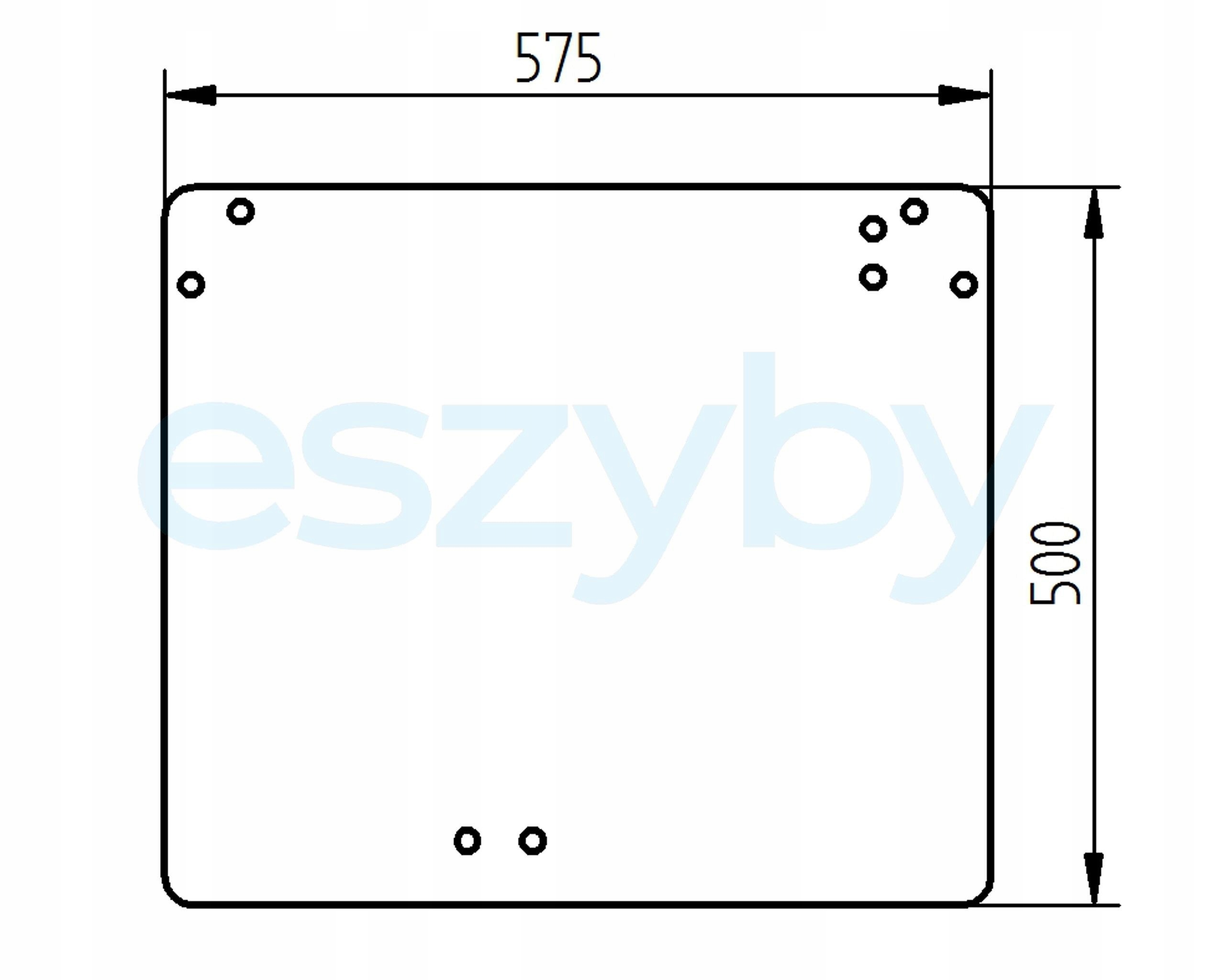 sklo teleskopický nakladač Manitou zadní 601834