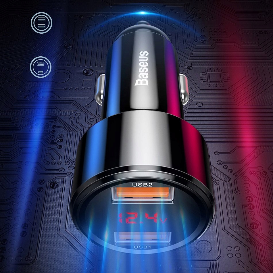 Baseus Dual QC ładowarka samochodowa Quick Charge 3.0 2x USB 45W 6A Producent Baseus