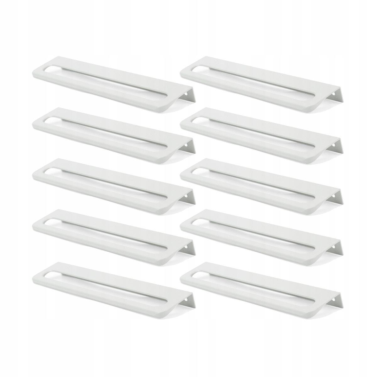 Set 10X Okrajový nábytkový držiak Biely 320/340 mm ľahký a odolný UA08