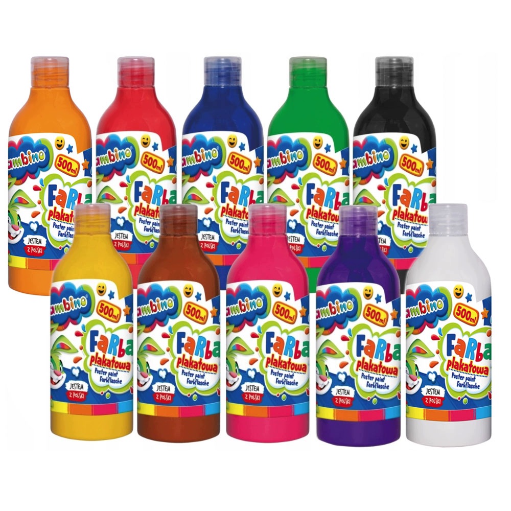 Farba Plakatowa szkolna Bambino 500 ml