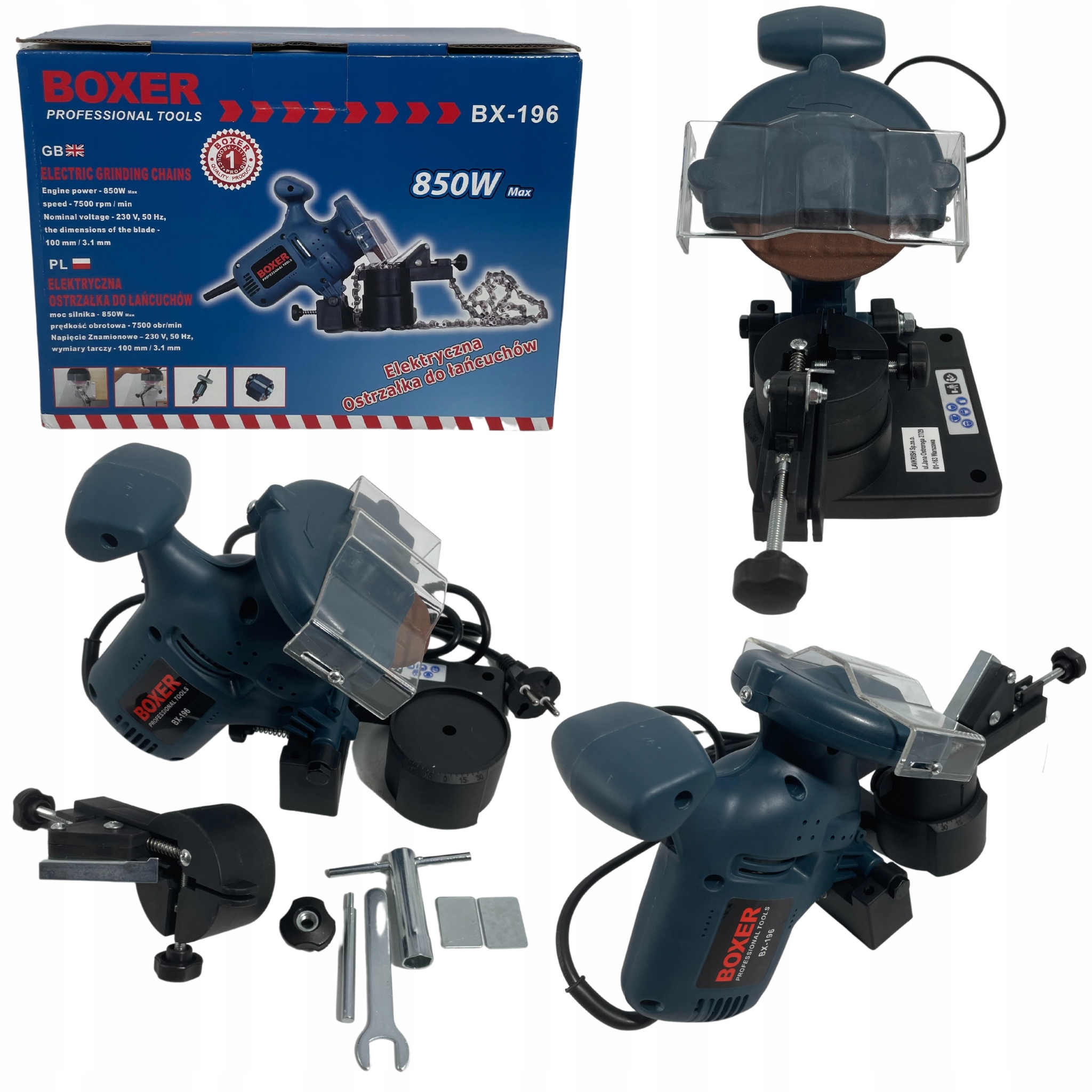 OSTRZAŁKA DO ŁAŃCUCHA BOXER 850 W MOCNA