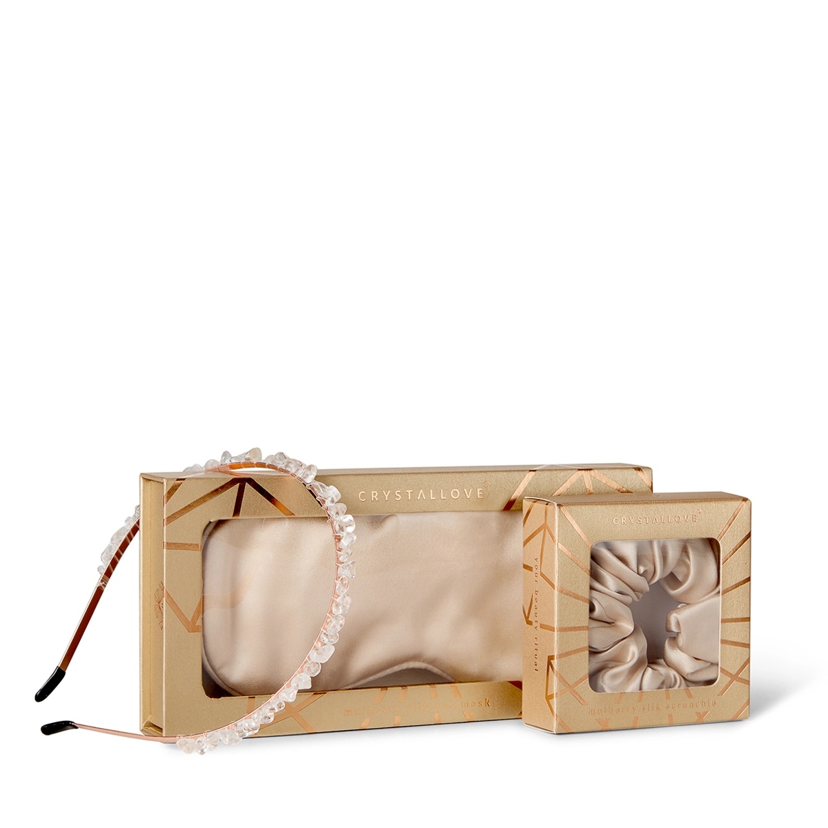 Sada páska na oči čelenka do vlasů gumička z hedvábí