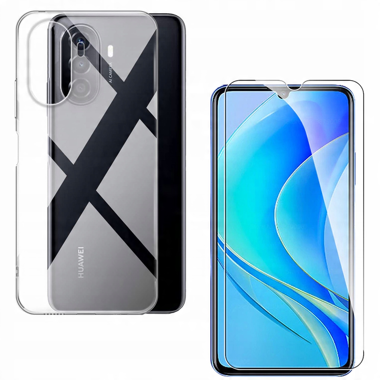 

Etui do Huawei Nova Y70 Slim Clear Case Szkło