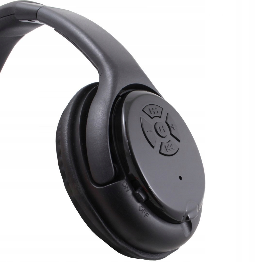 SŁUCHAWKI BEZPRZEWODOWE NAUSZNE MIKROFON BLUETOOTH Kolor czarny