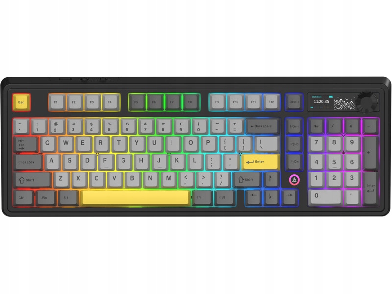 Klawiatura Ajazz AK980 V2 Szaro-żółty