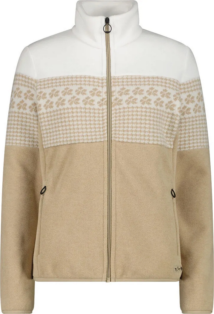 Bluza Damska Polar ze Wzorem Cmp Arctic Fleece 35J3806/P432 Beżowy