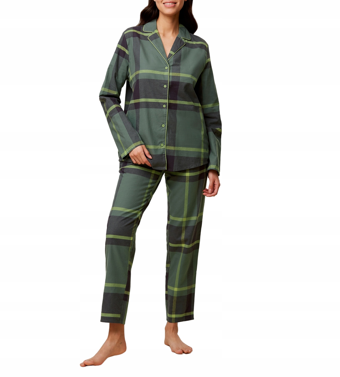 Dvoudílné dámské bavlněné pyžamo Triumph Boyfriend Pw X Checks 42